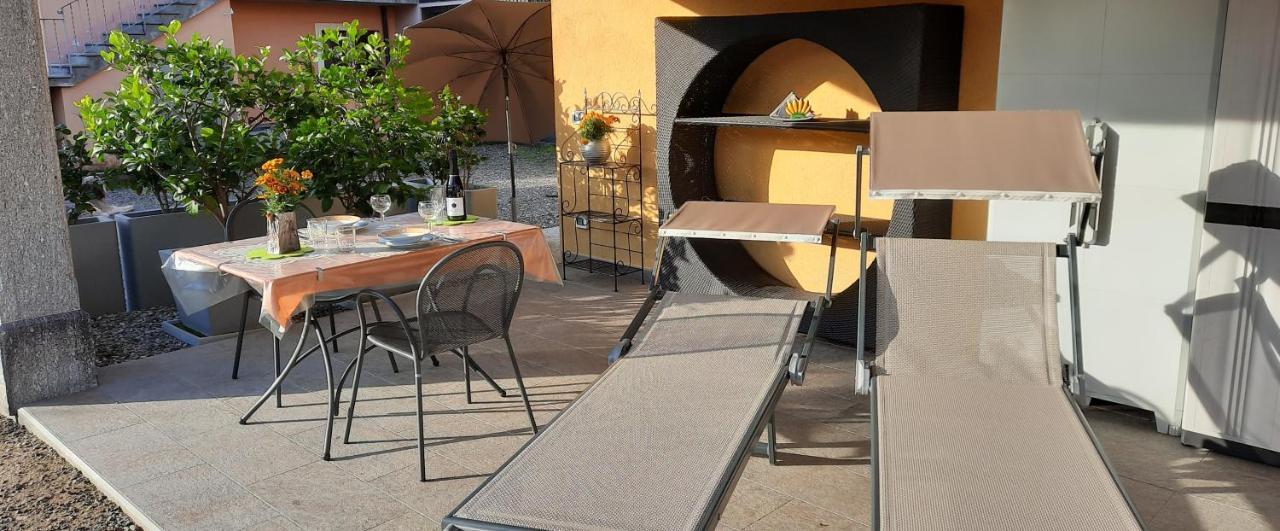 Ferienwohnung Gallo Mit Ueberdachter Terrasse Parkplatz 100 Mtr Z Strand Канобио Екстериор снимка